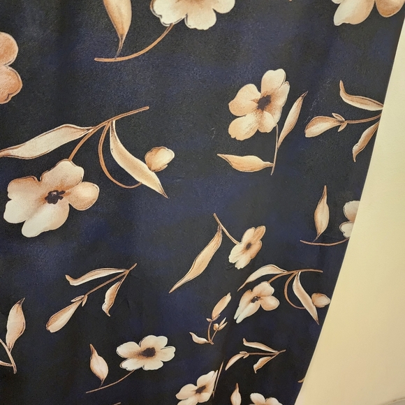 Fashion Bug Black  Floral Slip Maxi Dress for Cocktail Size 9/10 fits S - Picture 5 of 11